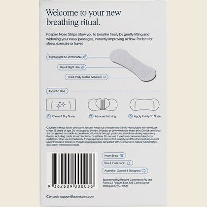 Respire Nose Strips - 30 Pack