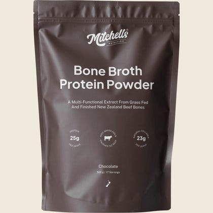 Mitchells Nutrition Bone Broth Protein Powder-Chocolate 500g