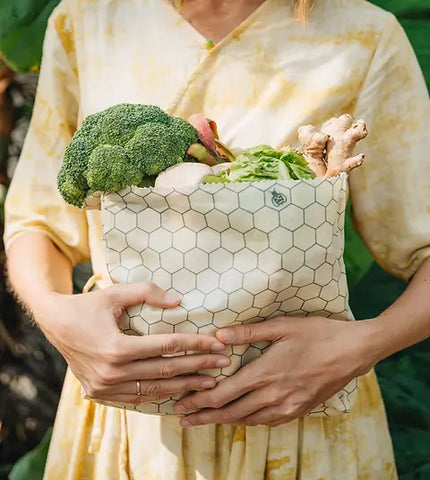 Superbee Beeswax Bag - Medium Hexagonia