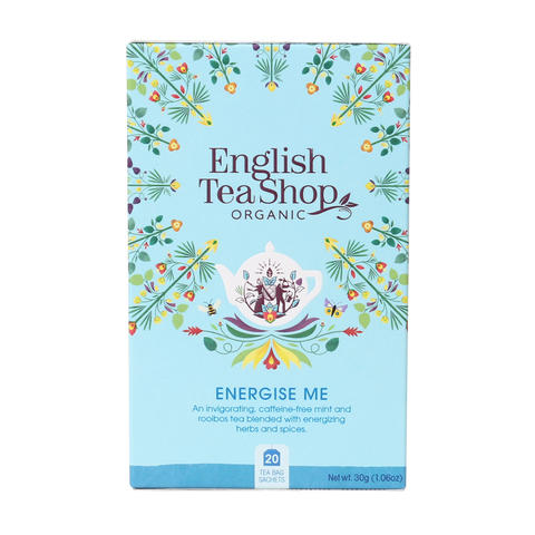 English Tea Shop - Organic Wellness Tea - Energise Me (20 Tea Bags)