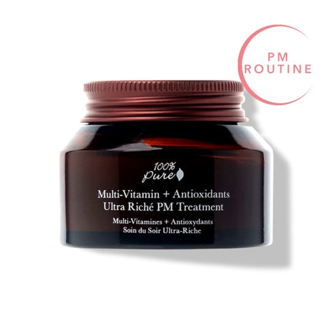 100% Pure - Multi-Vitamin + Antioxidants Ultra Riché PM Treatment (42.5g)