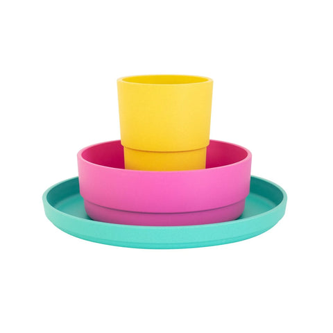 Bobo & Boo - Plant-Based Dinnerware Gift Set - Tropical