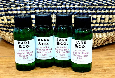 Bare & Co. - Hand Sanitiser Gel - Lavender (Family Pack 4 x 59ml)