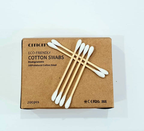 Bamboo Cotton Tips - 200 pack