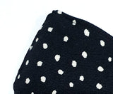 Bare & Co. - Reusable ADULT Face Mask - Black & White Dots  (3 Layers)