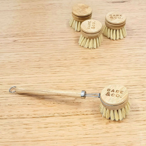 Bare & Co. - Reusable Bamboo Dish Brush Pack