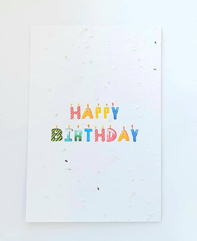 Bare & Co. Seeded Gift Card Birthday - Candles
