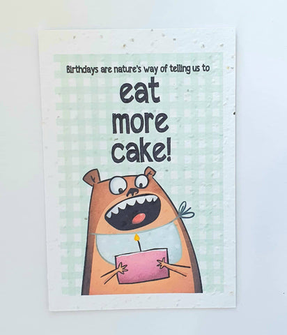 Bare & Co. Seeded Gift Card Birthday - Eat Cake