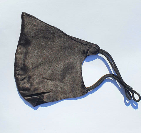 Face Mask Mulberry Silk - Black Adult