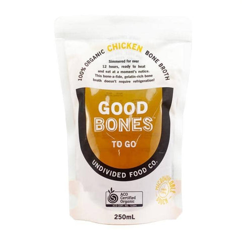 Undivided Food Co. - Good Bones To Go 100% Organic Broth - Chicken (250ml)