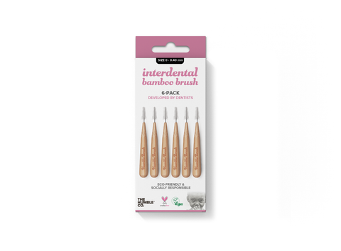 Humble Co. - Interdental Brushes - Pink Size 0 - 0.4mm (6 Pack)