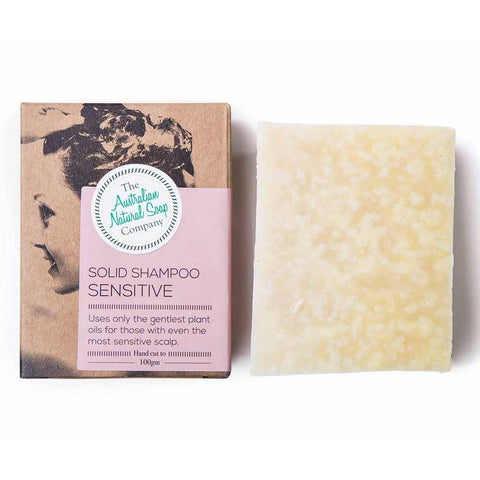 The Australian Natural Soap Company - Solid Shampoo for Sensitive Scalp (100g)