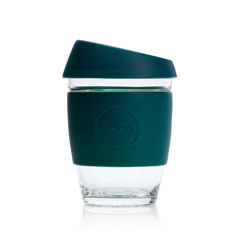 JOCO - Reusable Glass Cup - Deep Teal (Regular 12oz)