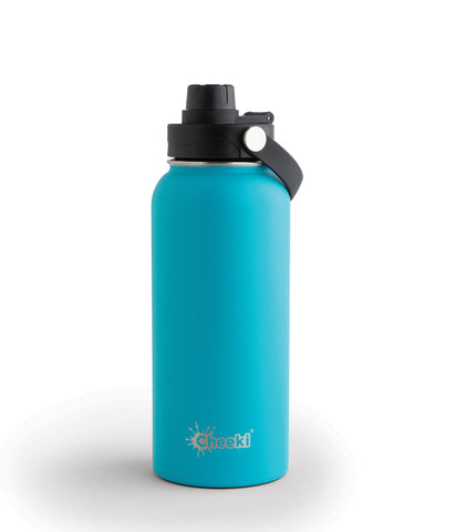 Cheeki - Adventure Insulated Stainless Steel Bottle - Aqua (1L)