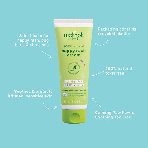 Wotnot - 100% Natural Nappy Rash Cream & Baby Balm