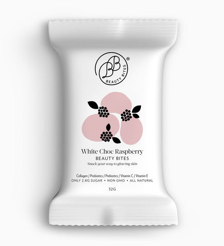 Krumbled Foods - Beauty Bites - White Chocolate Raspberry (32g)