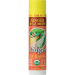 Badger - Classic Lip Balm - Ginger and Lemon (4.2g)