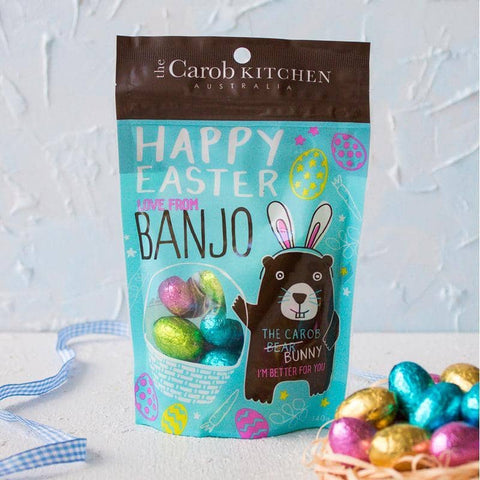The Carob Kitchen - Banjo the Carob Bunny Mini Egg Gift Pack (140g)