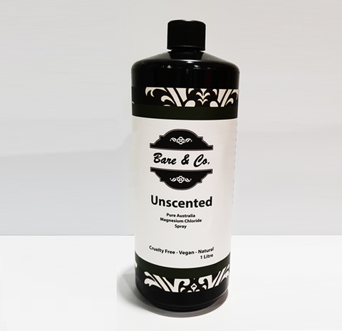 Bare & Co. - Organic Magnesium Spray - Unscented (1L refill)