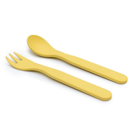 Bobo & Boo - Plant-Based Cutlery Set - Yellow