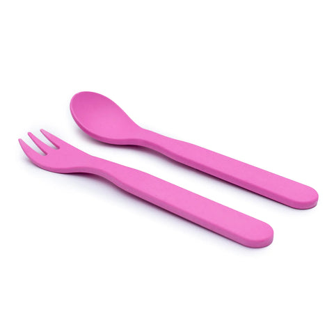 Bobo & Boo - Plant-Based Cutlery Set - Pink