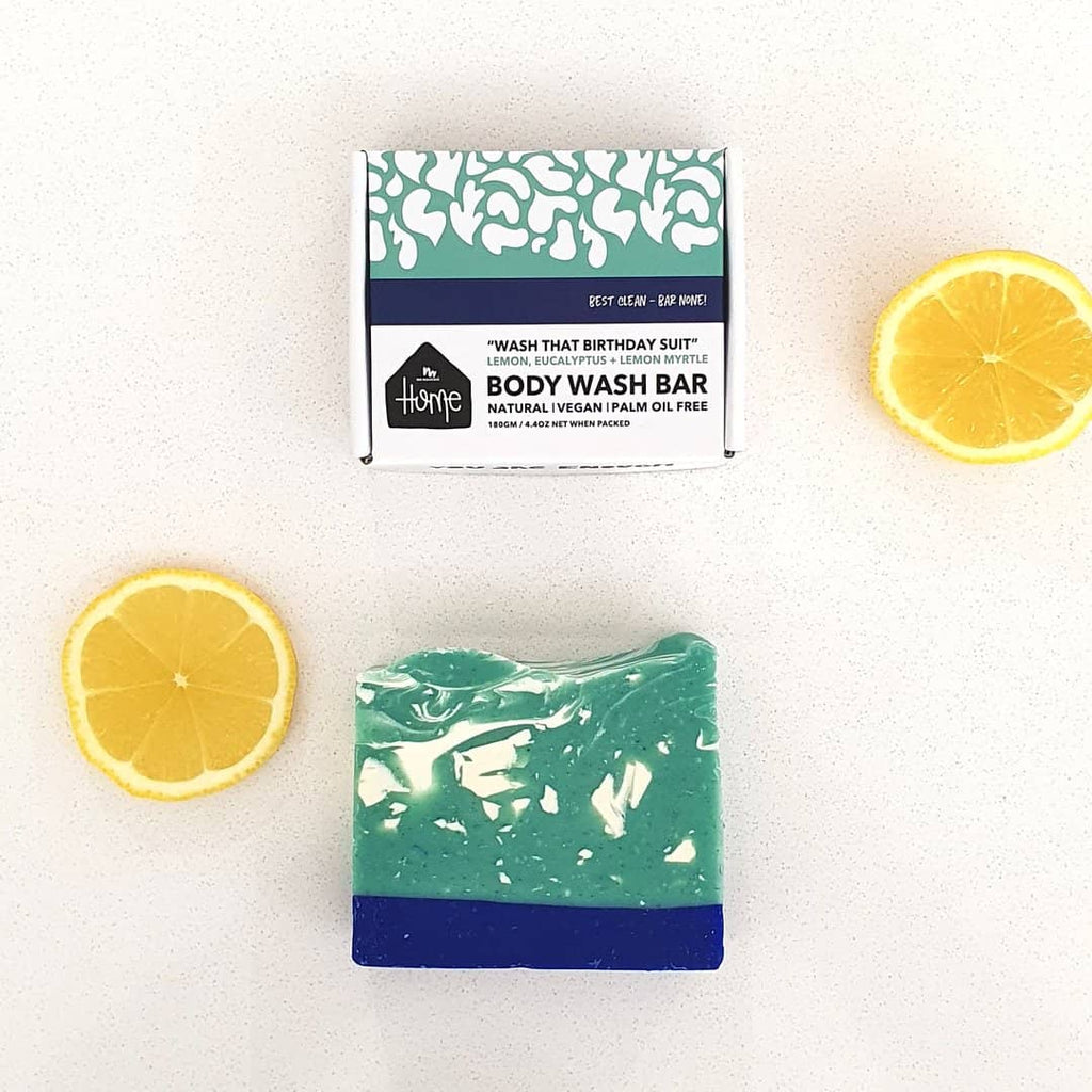 No Nasties - Solid Body Wash Bar - Lemon, Eucalyptus and Lemon Myrtle (180g)