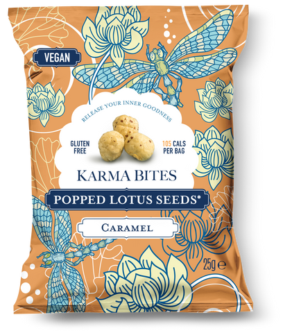 Karma Bites - Popped Lotus Seeds - Caramel (25g)