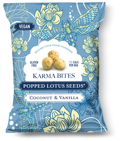 Karma Bites - Popped Lotus Seeds - Coconut and Vanilla (25g)