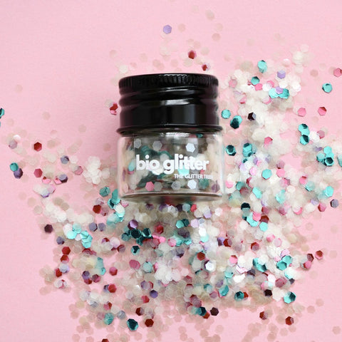 The Glitter Tribe - Biodegradable Glitter Glass Jar - Cupcake (10g)