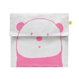 Fluf - Flip Snack Sack - Panda Pink