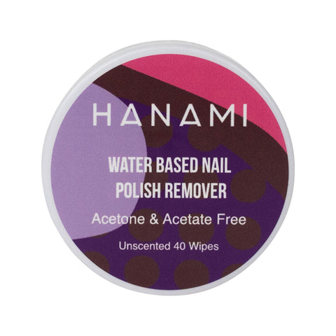 Hanami - Water-Based Nail Polish Remover Wipes - Unscented (40 Pack)