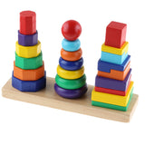 Bare & Co. - Wooden Toy - Geometric Shape Stacker