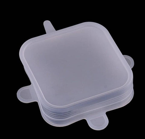 Bare & Co. - Reusable Silicone Lids  - Square (6 Pack)