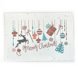 Bare & Co. - Seeded Christmas Card - Christmas Baubles