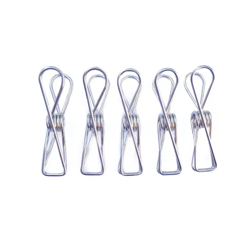 Bare & Co. - Stainless Steel LARGE Pegs - 316 Marine Grade - SILVER (BULK 100 Pack)