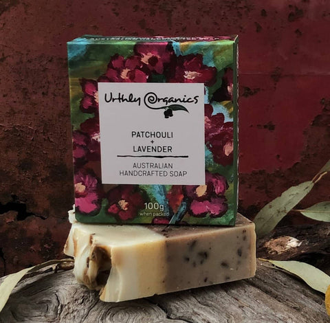 Urthly Organics - Soap Bar - Patchouli and Lavender (100g)
