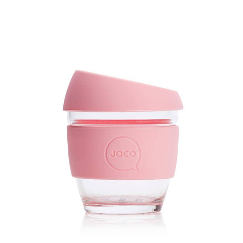 JOCO - Reusable Glass Cup - Strawberry (Small 8oz)