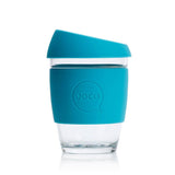 JOCO - Reusable Glass Cup - Blue (Regular 12oz)