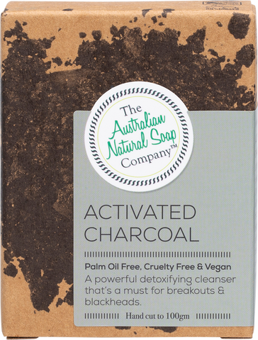 The Australian Natural Soap Company - Activated Charcoal Solid Soap (100g)