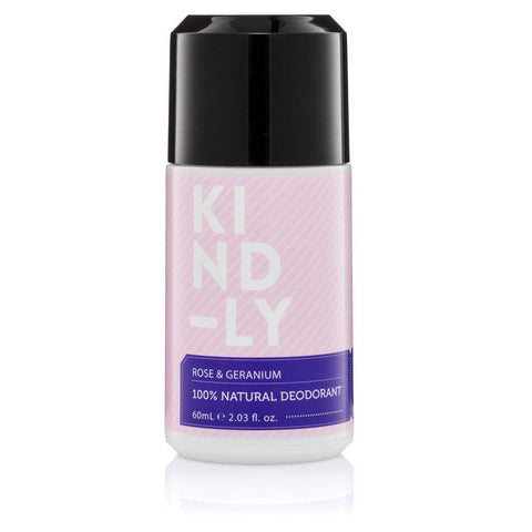 KIND-LY - Natural Deodorant - Rose and Geranium (60ml)
