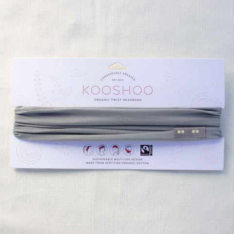 Kooshoo - Enso Twist Headband - Grey