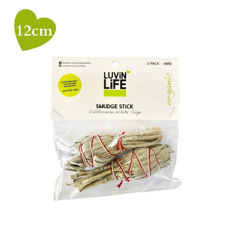 Luvin' Life - White Smudge Stick - Mini (2 x 12cm)