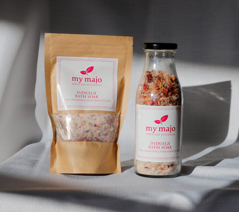 My Majo - Indulge Bath Soak - Rose, Lavender and Pink French Clay (300g Pouch)
