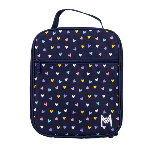 MontiiCo Large Insulated Lunch Bag - Hearts