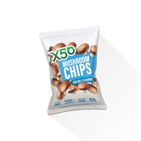 X50 - Mushroom Chips - Sea Salt (40g)
