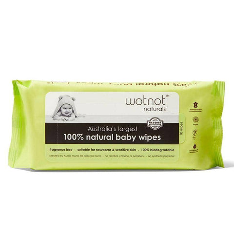 WOTNOT - Alcohol Free Biodegradable Wipes (70 pack)