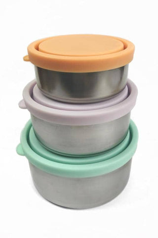 Ever Eco - Round Nesting Containers - Spring Pastels (Set of 3)