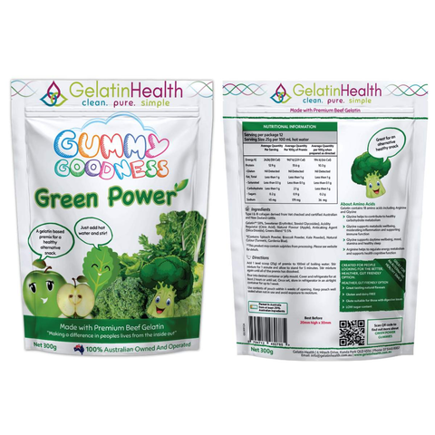 Gelatin Health - Gummy Goodness - Green Apple (300g)