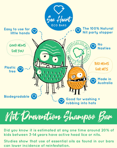 Sea Heart - Nit Prevention Shampoo Bar (100g)