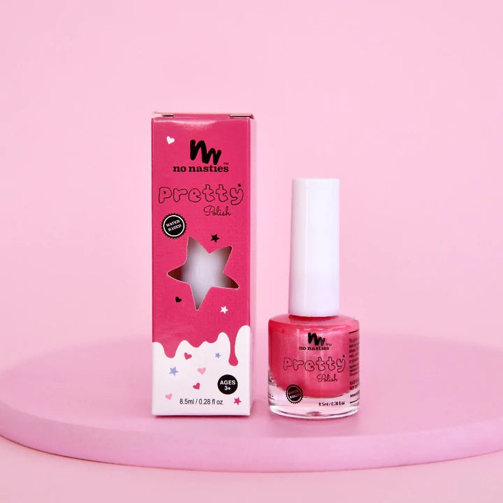 No Nasties - Pretty Polish Water-Based Peelable Nail Polish - Bright Pink  (8.5ml)